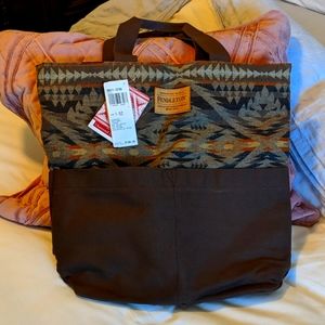 Pendleton wool tote bag